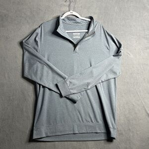 Swannies‎ 1/4 ZIp Pullover Shirt Mens Extra large XL Blue/Grey Lightweight